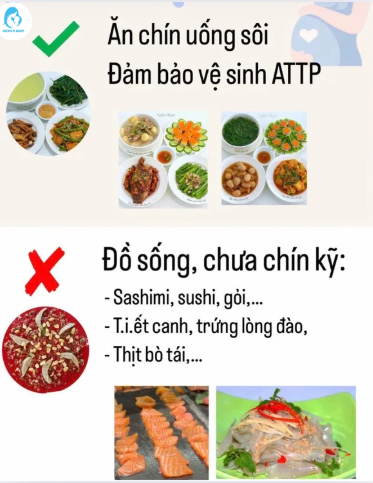 thức ăn cho bà bầu nhé
